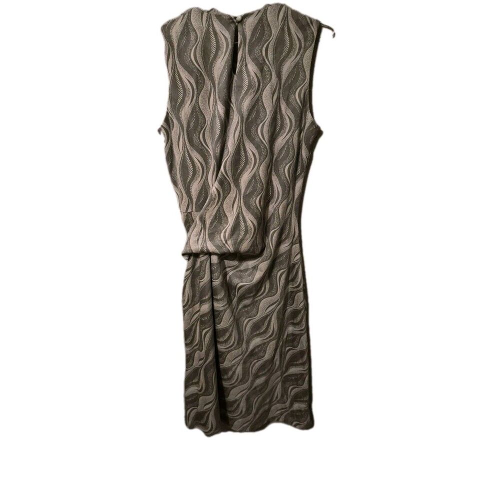 NWOT J. McLaughlin Women’s S Faux Suede Dress Light Gray Zebra Print Corp Core - Picture 3 of 11